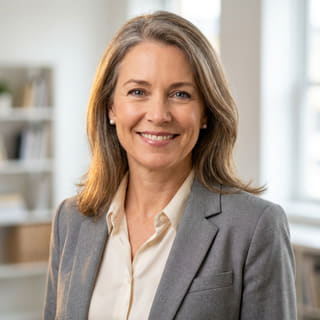 Foto de perfil de Sarah Coleman, identificada como directora financiera en Faro Investeza